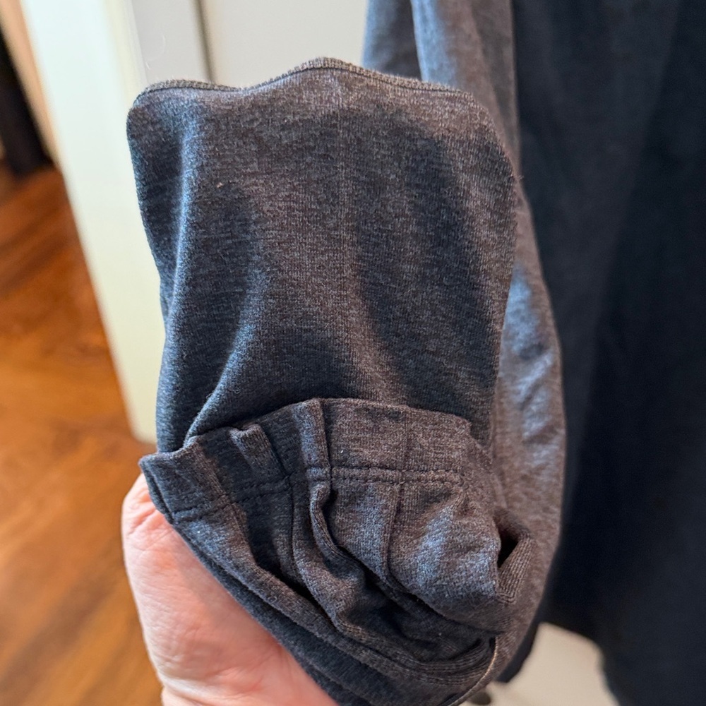 lululemon athletica Heathered Blue/Black Half-Zip Pullover - Picture 7 of 11